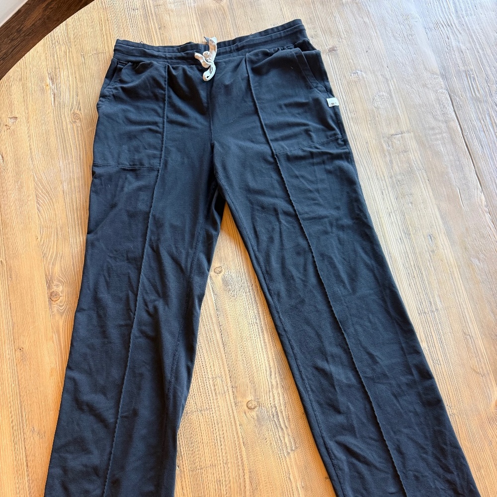 Vuori Halo Wide Leg Pant  - Black - Medium